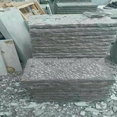 仿古菠萝面青石板厂家 拉丝面青石板广场铺地石